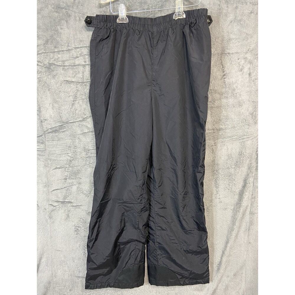 Vintage Columbia Mens Large Sportswear Company Black Snow Pants Strech Ankle Y2K